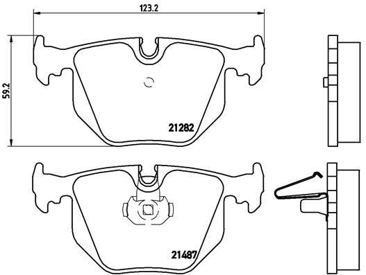 BMW E38 E46 E53 E83 E85 E86 E39 E85 E52 Land Rover Range Rover III L322 Arka... BREMBO