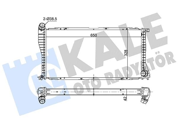 BMW M47 M57 M67 E39 E38 Motor Su Radyatörü KALE-RADYATOR