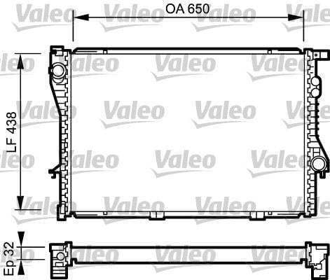BMW M51 E39 E38 Motor Su Radyatörü VALEO