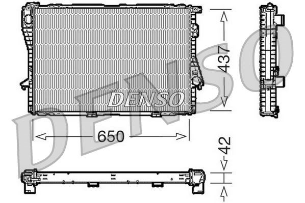 BMW E39 E38 M52 M60 M62 M73 Klimalı Motor Su Radyatörü DENSO