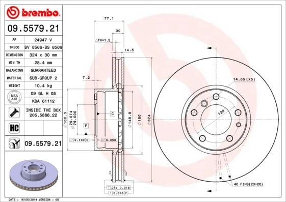 BMW E39 Ön Fren Diski BREMBO