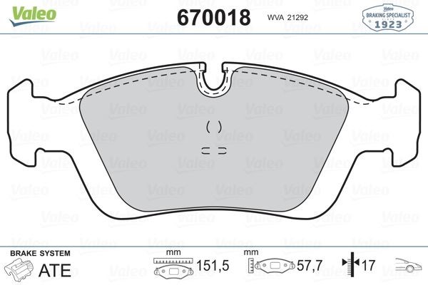BMW E46 Ön Fren Balatası VALEO