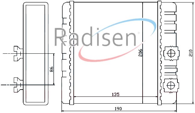 BMW E46 Kalorifer Radyatörü RADISEN