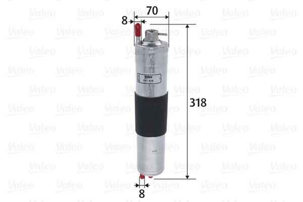 BMW N40 N42 N45 N46 M54 E46 E36 Yakıt Filtresi VALEO
