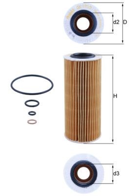 BMW M57N E46-E90-E91-E92-E93-E60-E61-E63-E64-E65-E66-E83-E53-E70-E71 Yağ... MAHLE