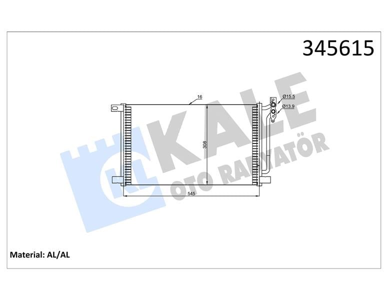 BMW E46 E83 Klima Radyatörü KALE-RADYATOR
