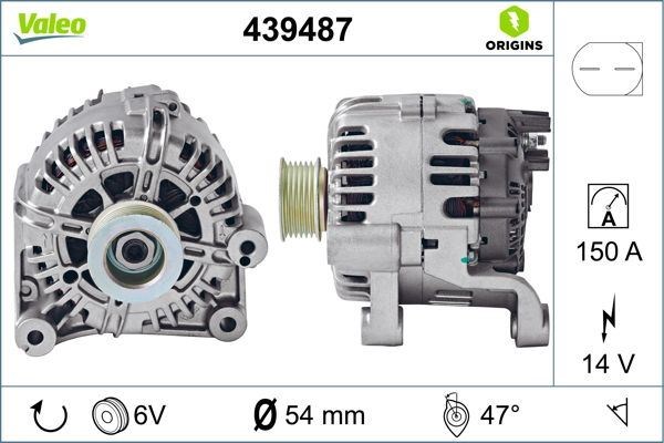 BMW E46 318D 320D 330D X3 E83 X5 E53 3.0D Alternatör 150A VALEO
