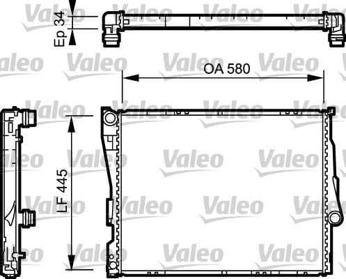 BMW M47 M52 M54 M57 E46 E85 E86 Manuel Şanzıman Motor Su Radyatörü VALEO