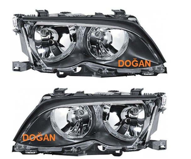 BMW E46 Ön Far Sağ Krom Zemin DOGAN-