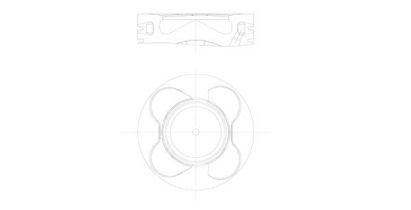 BMW M57 N2 Piston Segman 84.5mm 0.50mm MAHLE