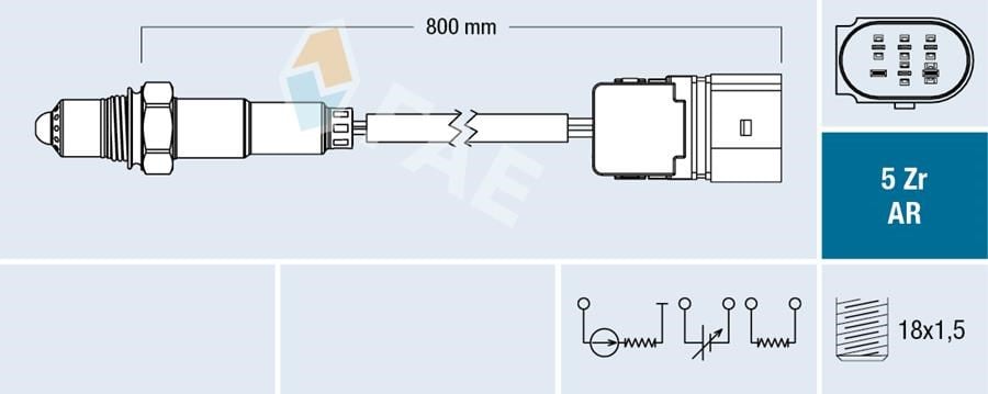 BMW E53 Oksijen Sensörü Kat. Öncesi N62 FAE
