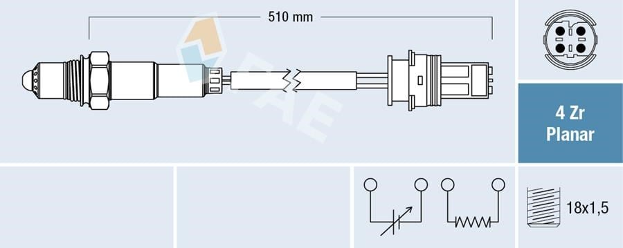 BMW E60 E61 E63 E64 E65 E66 Oksijen Sensörü Katalitik Konvertör Sonrası FAE