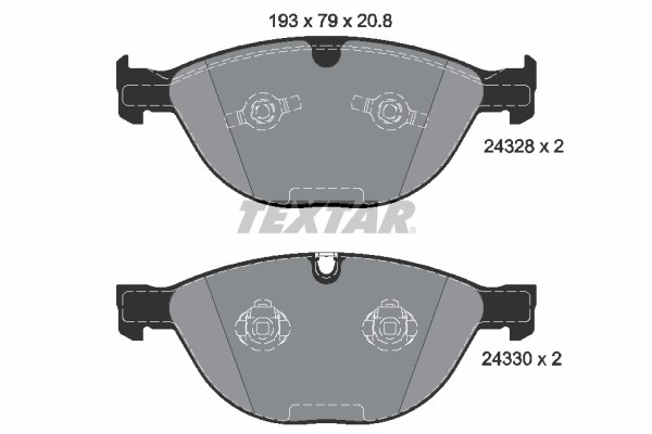 BMW E60 E61 E63 E64 Ön Fren Balatası TEXTAR