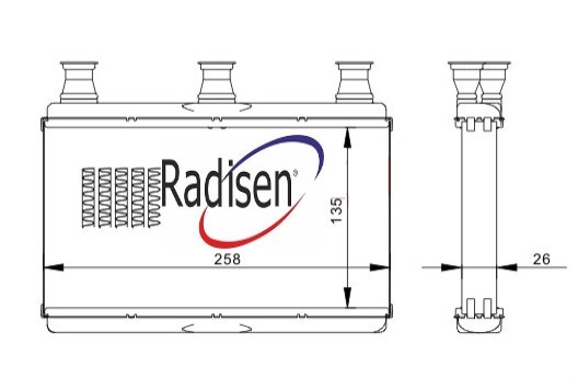 BMW E60 Kalorifer Radyatörü RADISEN
