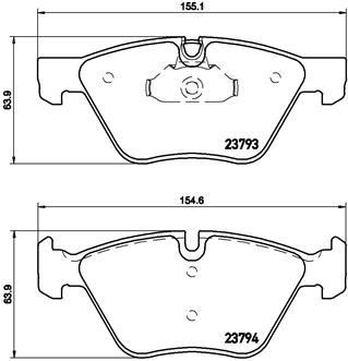 BMW E60 E61 E90 E91 E92 E93 E84 E89 Ön Fren Balatası BREMBO