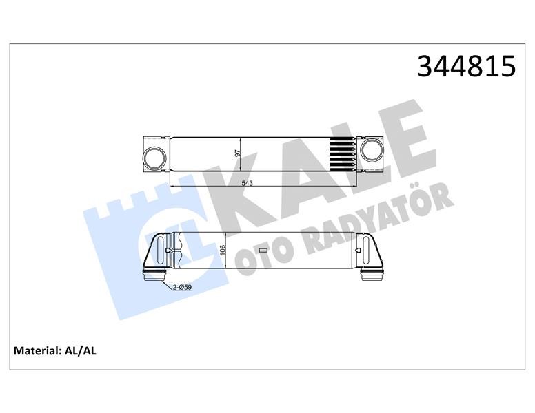 BMW M57N E60 E61 Turbosarj Radyatörü KALE-RADYATOR