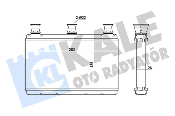 BMW E60 E63 E64 Kalorifer Radyatörü KALE-RADYATOR