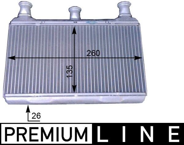 BMW E60 Kalorifer Radyatörü Premium Line MAHLE
