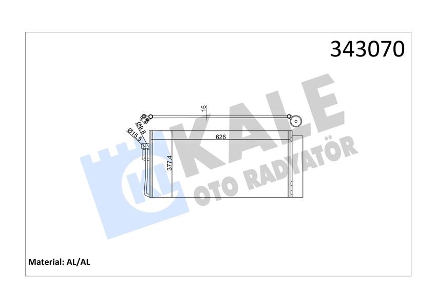 BMW E60 Klima Radyatörü KALE-RADYATOR