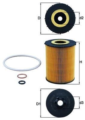 BMW E60 E61 E63 E64 E65 E66 E70 Yağ Filtresi MAHLE