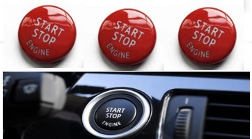 BMW E60 E90 E84 E70 E71 E72 Start Stop Düğme Kapağı [Kırmızı] GKL