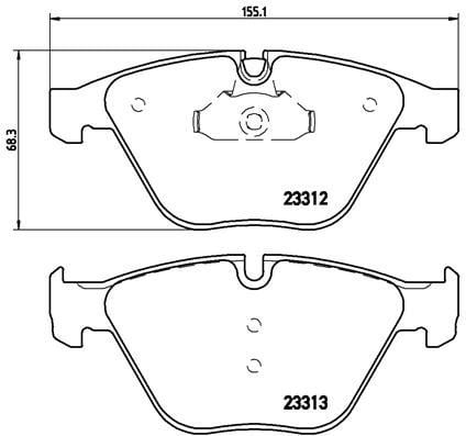 BMW E60 E61 E63 E64 E65 E66 Ön Fren Balatası BREMBO