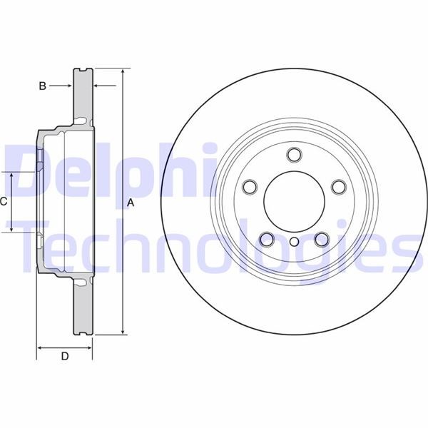 BMW E65 Arka Fren Diski DELPHI