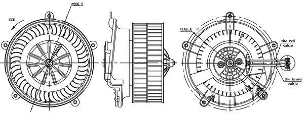 BMW E65 E66 Kalorifer Motoru 12V MAHLE
