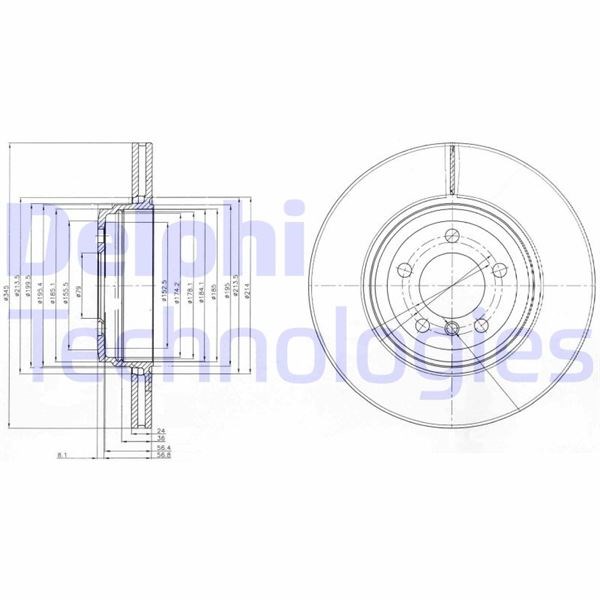 BMW E65 Arka Fren Diski DELPHI
