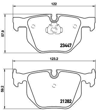 BMW E65 E66 Arka Fren Balatası BREMBO