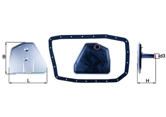 BMW E65 E66 E67 E83 E53 E70 E71 E72 Otomatik Şanzıman Yağı Filtre Seti MAHLE