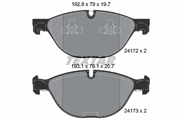 BMW E70 F15 E71 F16 Ön Fren Balatası TEXTAR