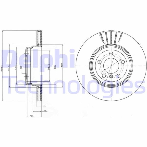 BMW E70 Arka Fren Diski DELPHI
