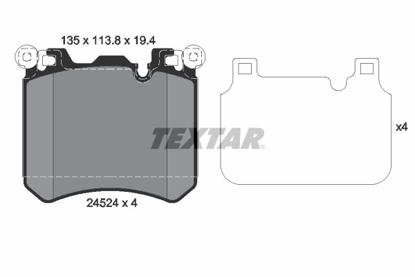 BMW E70 F15 E71 F16 M Performance Ön Fren Balatası TEXTAR