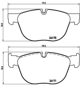 BMW E70 E71 F15 F85 F16 F86 Ön Fren Balatası BREMBO