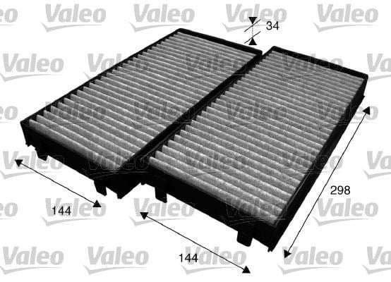 BMW E70 F15 F85 E71 E72 F16 F86 Polen Filtresi Takımı Karbonlu VALEO