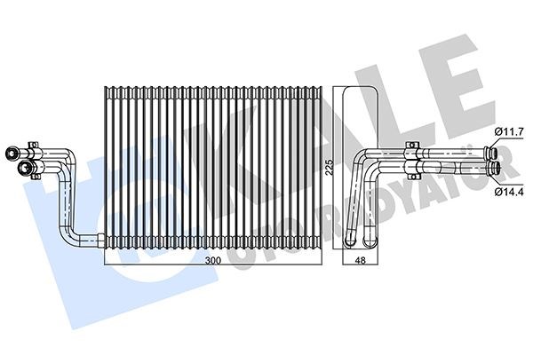 BMW E81 E82 E87 E88 E90 E91 E92 E93 E84 F25 F26 Evaporatör KALE-RADYATOR
