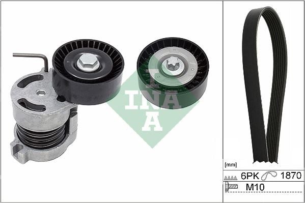 BMW E81 E82 E87 E88 E46 E90 E91 E92 E93 E60 E84 E83 E85 Kanallı Kayış Seti INA