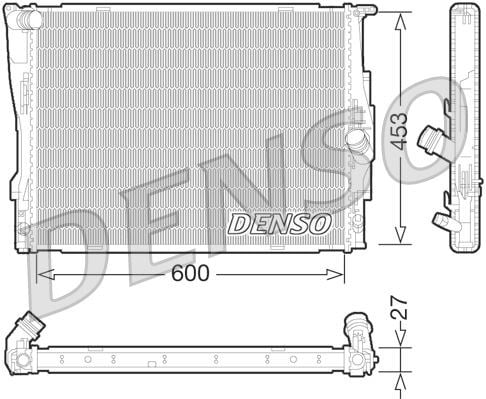 BMW E81 E82 E87 E88 E90 E91 E92 E93 E84 E89 N43 N45 N46 N52 Motor Su Radyatörü DENSO