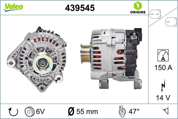 BMW E81 E87 E90 E91 E92 E93 Alternatör 150A VALEO