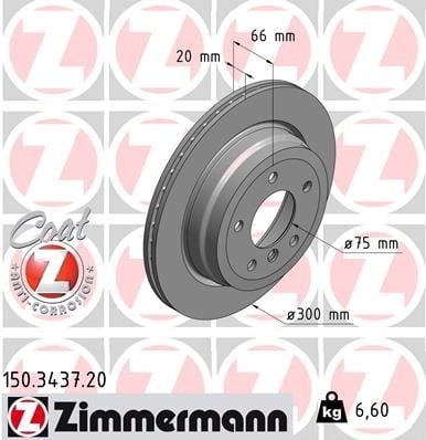 BMW E81 E87 E90 E91 E92 E93 E84 Arka Fren Diski ZIMMERMANN