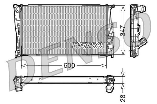 BMW E81 E82 E87 E88 E90 E91 E92 E93 E84 E89 N47 N54 N55 M47 Motor Su Radyatörü DENSO