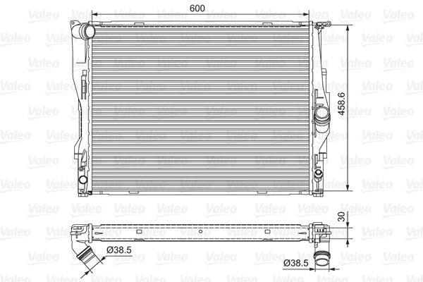 BMW N45 N46 E81 E82 E87 E88 E90 E91 E92 E93 E84 Motor Su Radyatörü VALEO