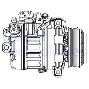 BMW E81 E82 E87 E88 E90 E91 E92 E93 E60 E61 E63 E64 Klima Kompresörü DELPHI