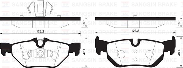 BMW E81 Fren Balatası Arka SANGSIN