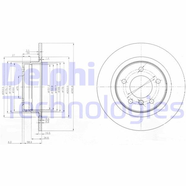 BMW E81 Arka Fren Diski DELPHI