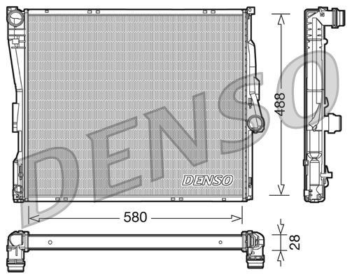 BMW E83 N47 N46 M54 M57 Motor Su Radyatörü DENSO