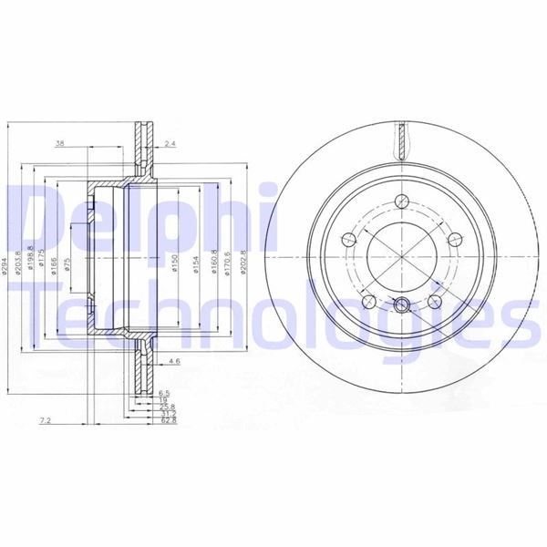 BMW E85 Arka Fren Diski DELPHI