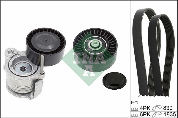 BMW M47 N47 E87 E90 E91 Kanallı Kayış Seti INA