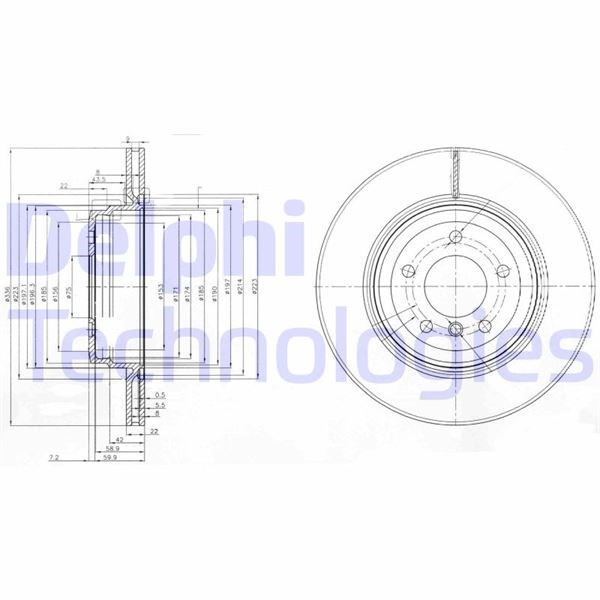 BMW E90 Arka Fren Diski DELPHI